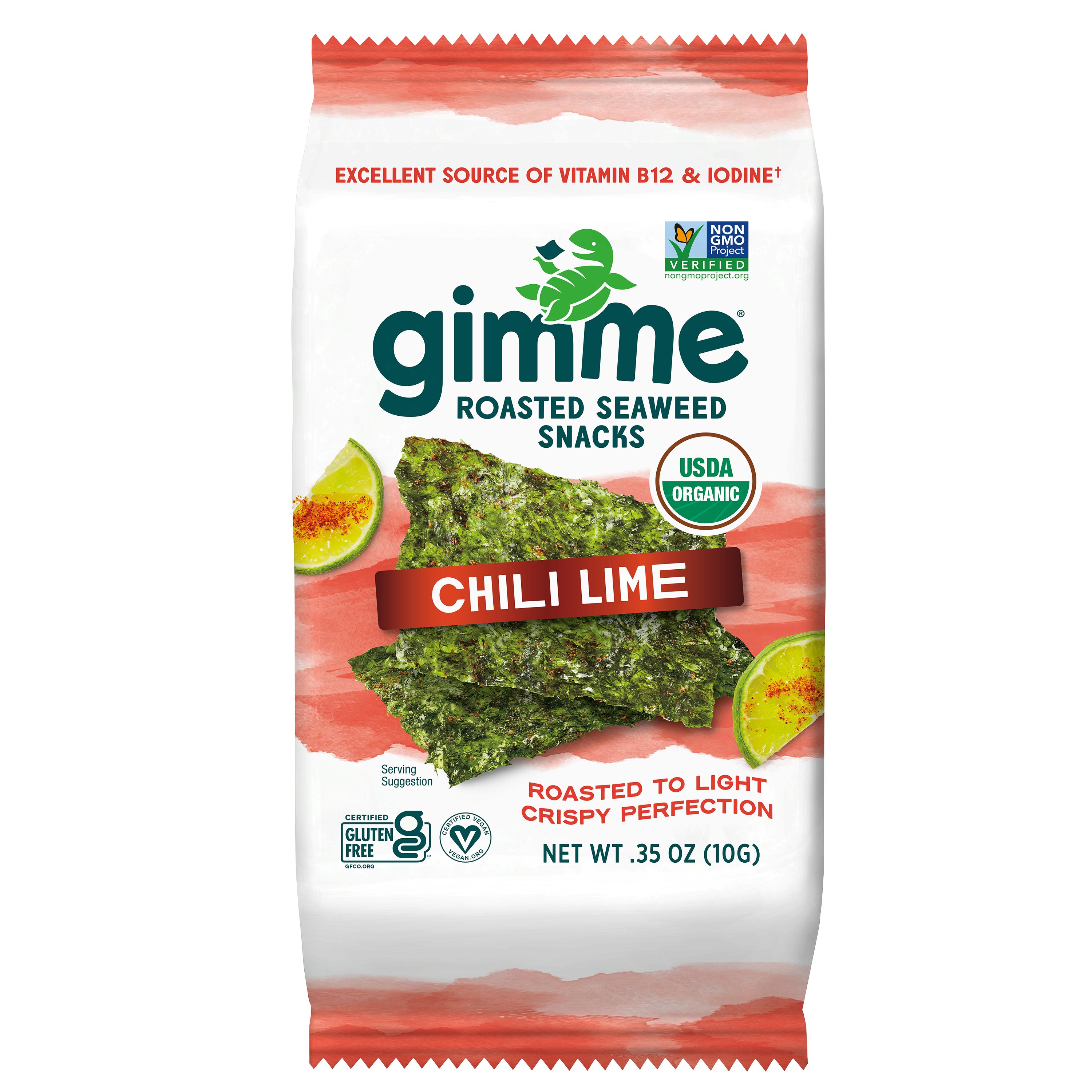 Gimme Roasted Seaweed Snack Chili Lime