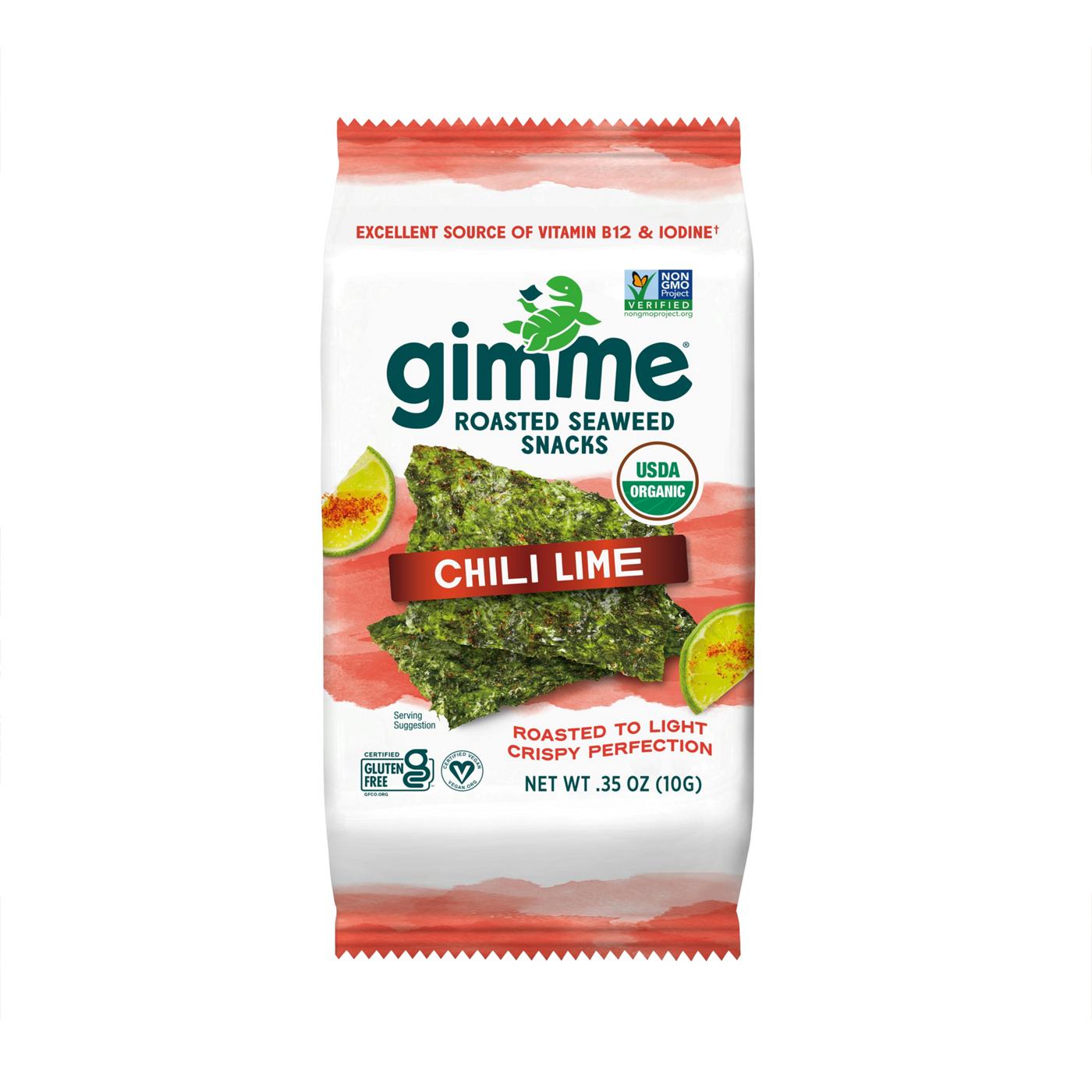 Gimme Roasted Seaweed Snack Chili Lime; image 1 of 8