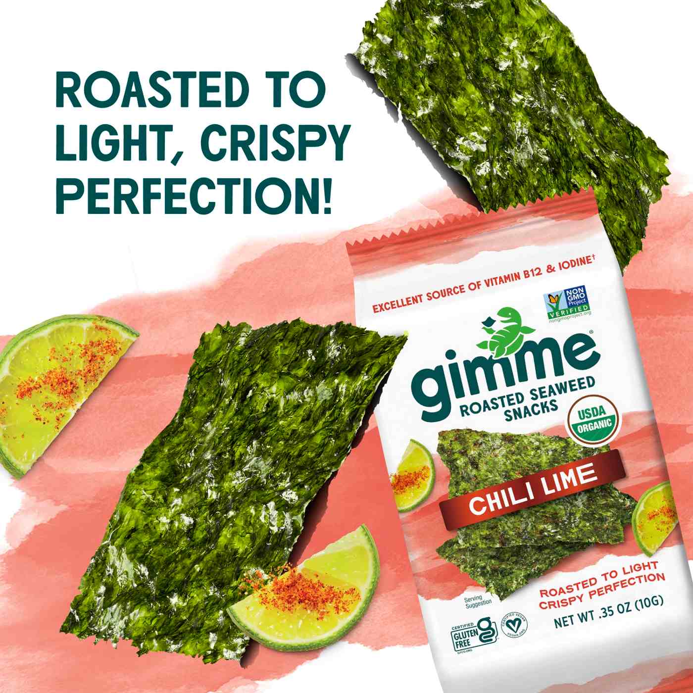 Gimme Roasted Seaweed Snack Chili Lime; image 3 of 8