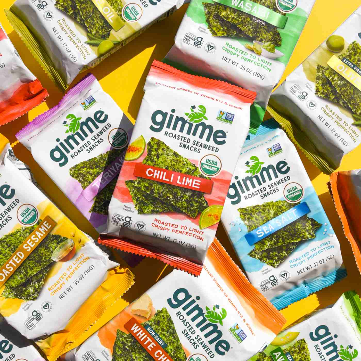 Gimme Roasted Seaweed Snack Chili Lime Shop Chips at HEB