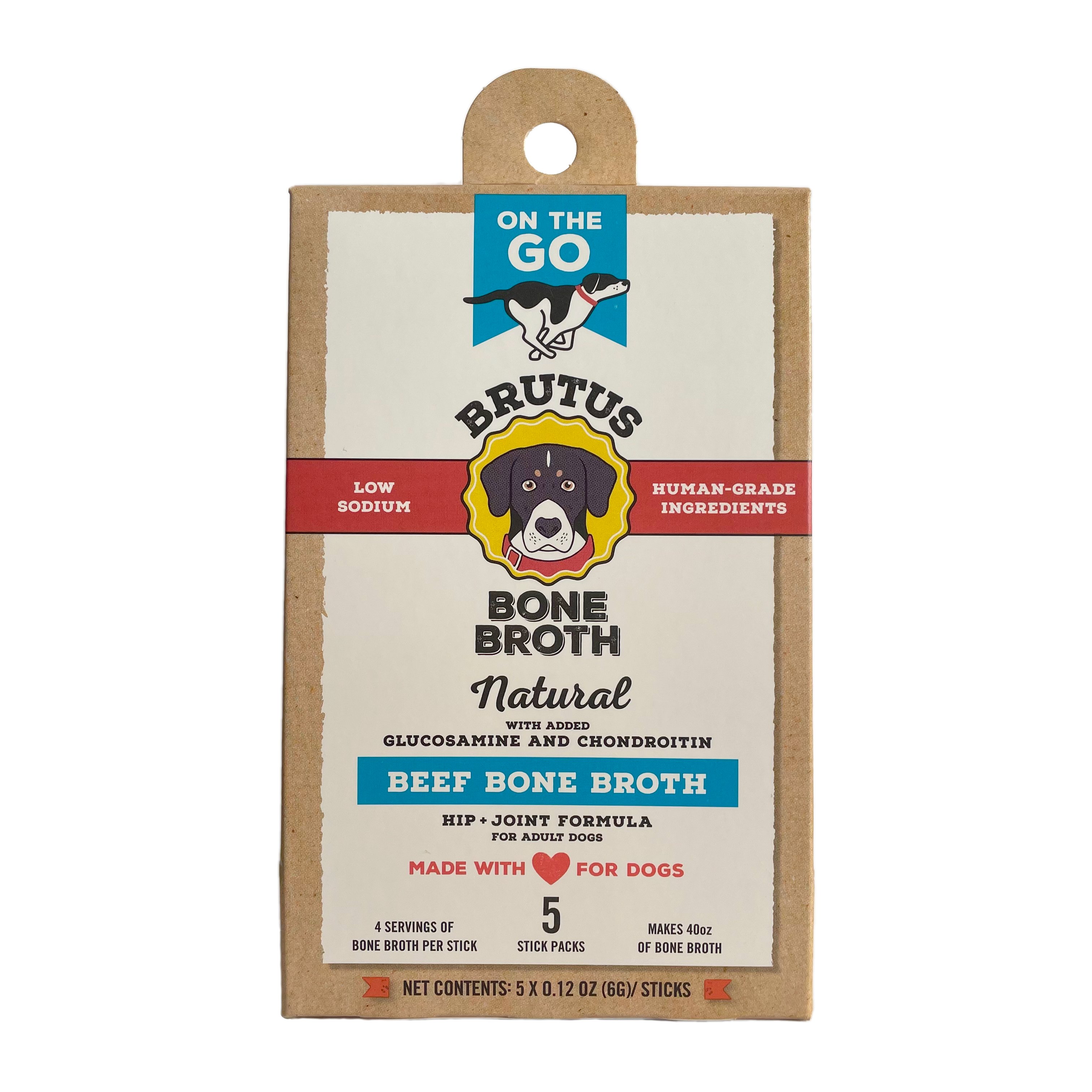 Brutus On the Go Beef Bone Broth for Dogs Shop Biscuits at HEB