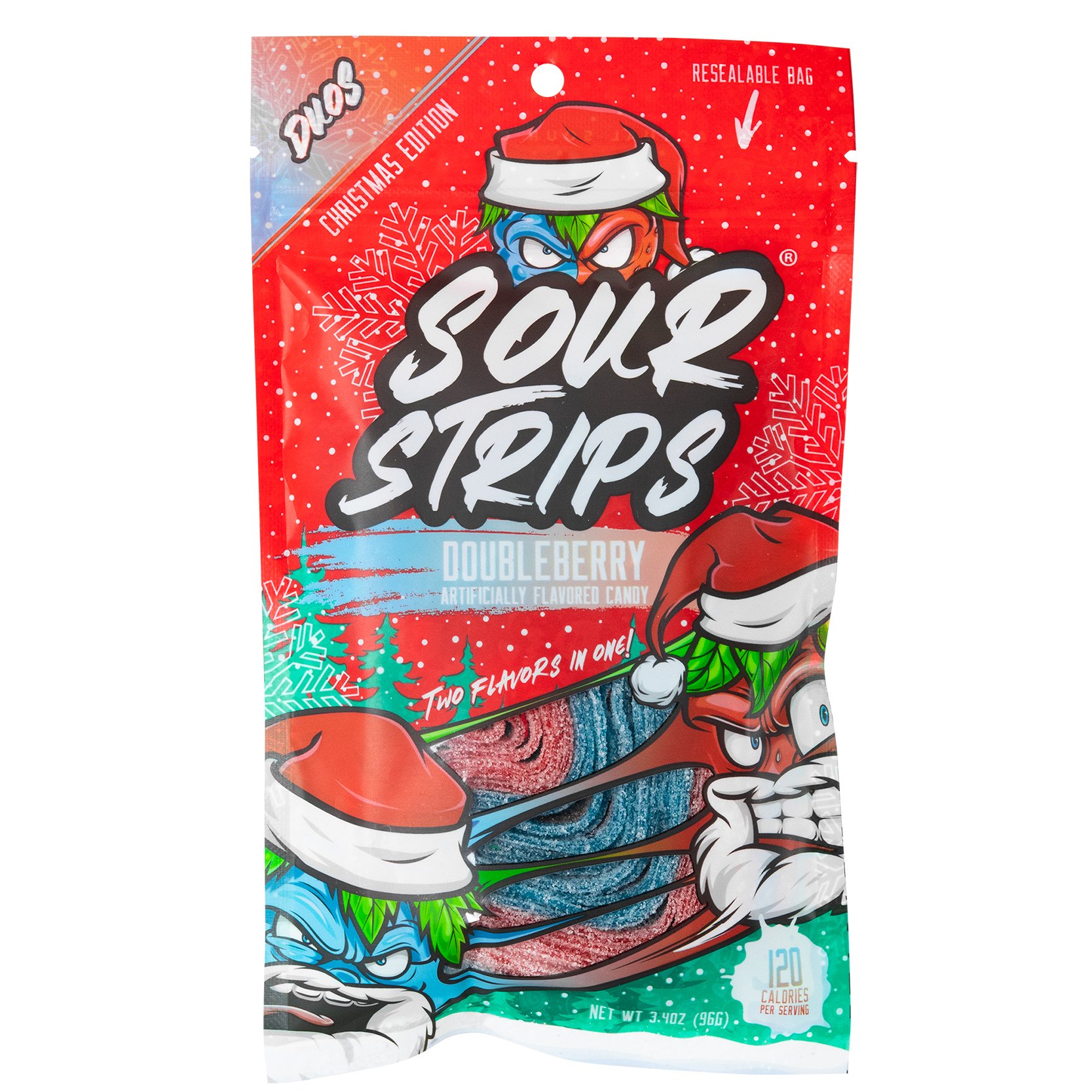 Sour Strips Christmas Edition DUOS Double Berry Candy Shop Candy at HEB