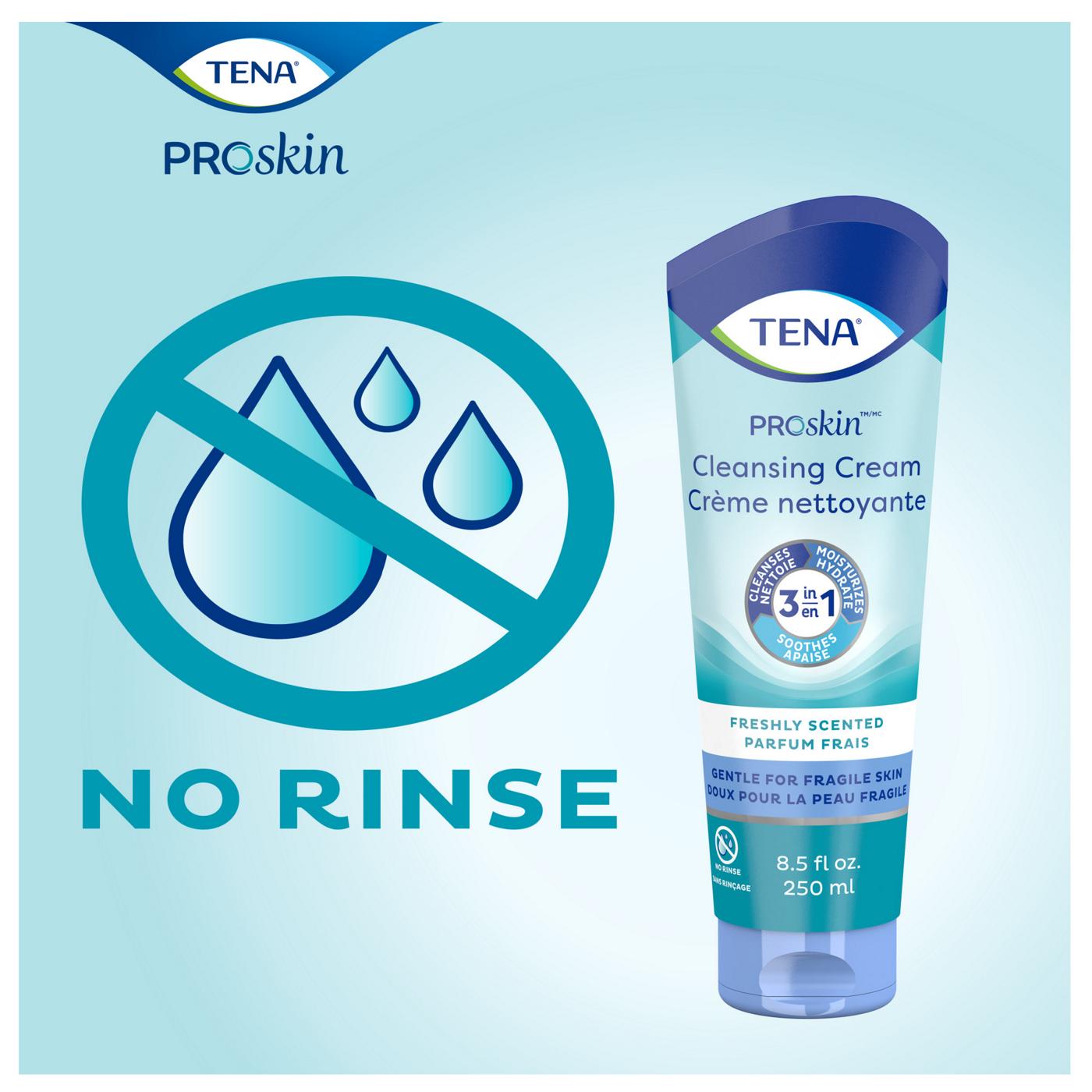 Tena Proskin Cleansing Cream Freshly Scented Shop Incontinence at HEB