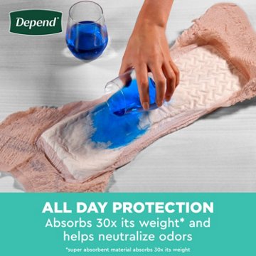 Depend Fresh Protection Adult Incontinence & Postpartum Underwear - Large