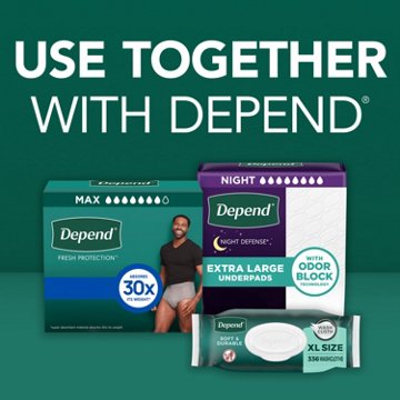 Depend Fresh Protection Men's Adult Incontinence Underwear - XL, Grey