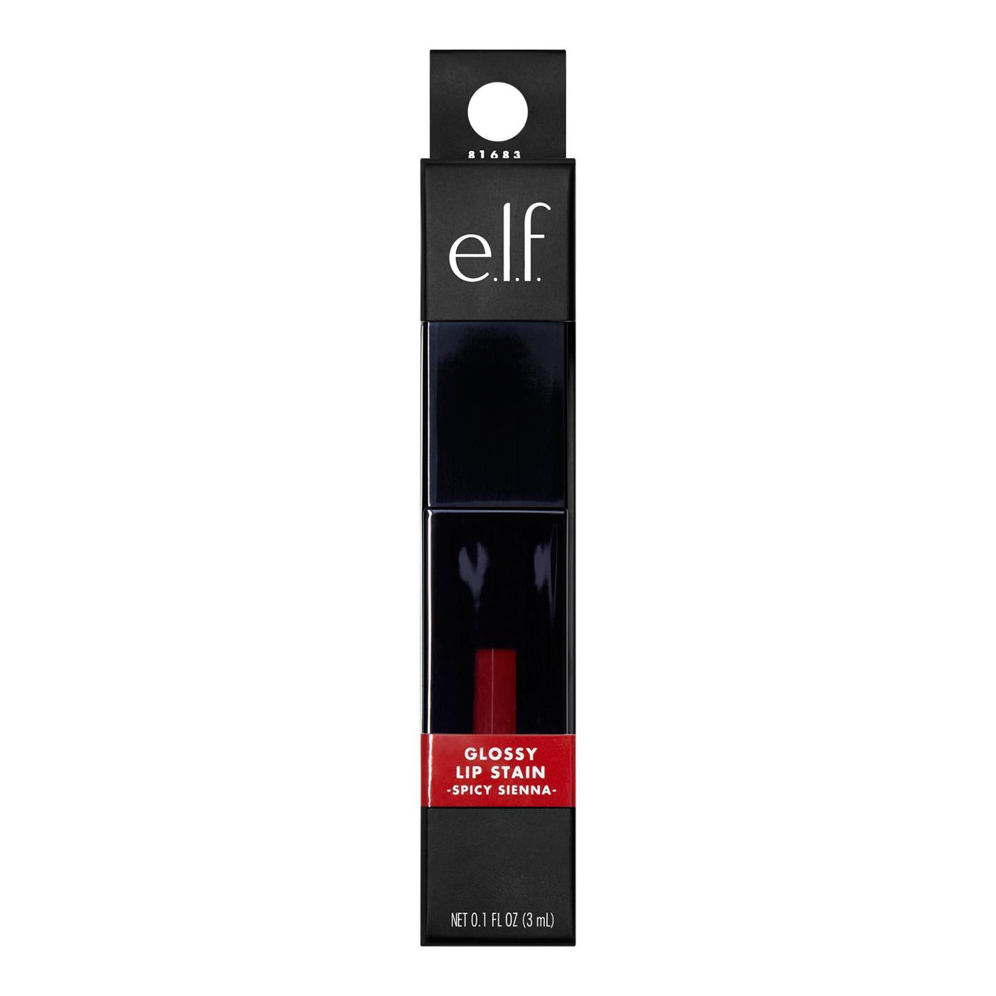 e.l.f. Glossy Lip Stain - Spicy Sienna; image 1 of 5