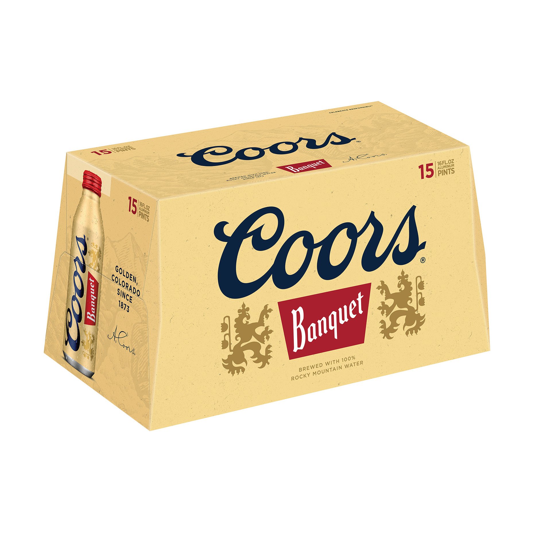 Coors Banquet Beer 16 oz Aluminum Pints Shop Beer at HEB