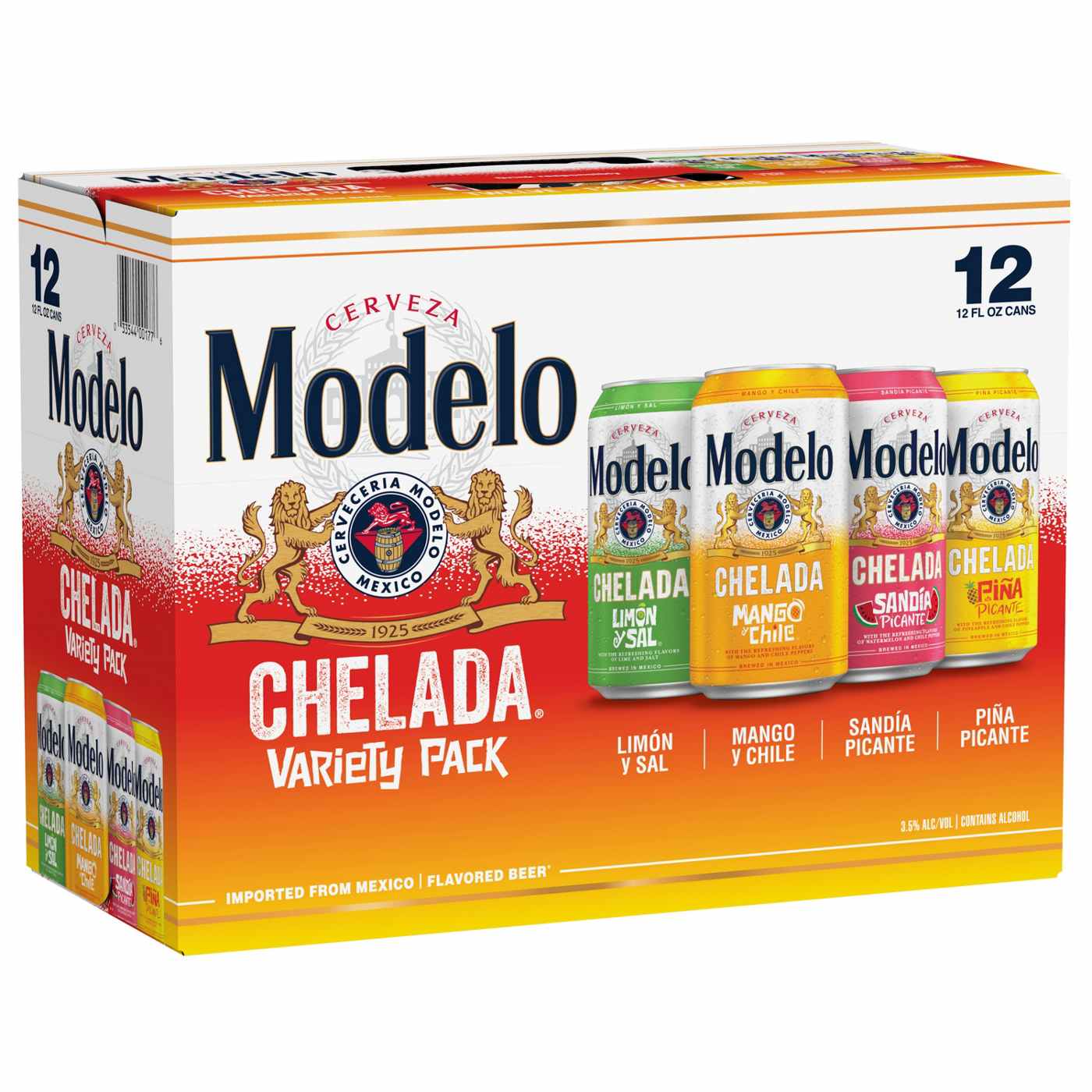 Modelo Chelada Variety Pack Mexican Import Flavored Beer 12 oz Cans, 12 pk; image 1 of 11