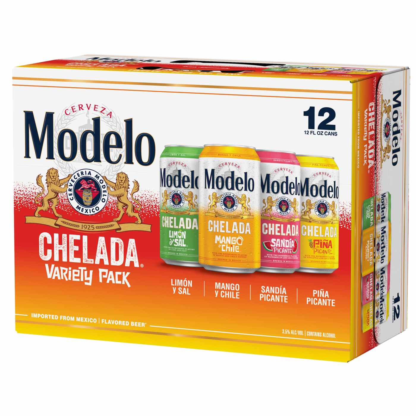 Modelo Chelada Variety Pack Mexican Import Flavored Beer 12 oz Cans, 12