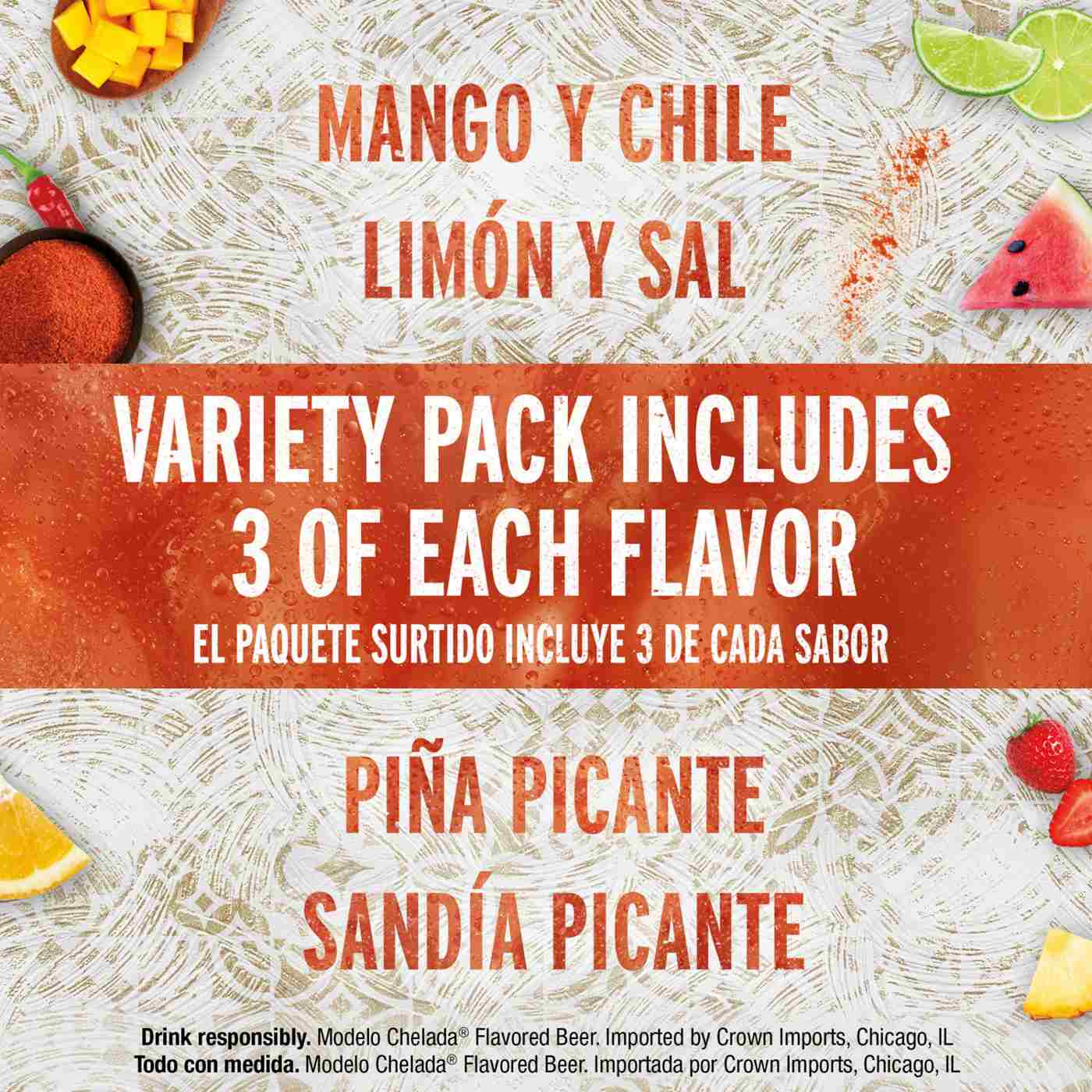 Modelo Chelada Variety pk Mexican Import Flavored Beer, 12 pk; image 5 of 5