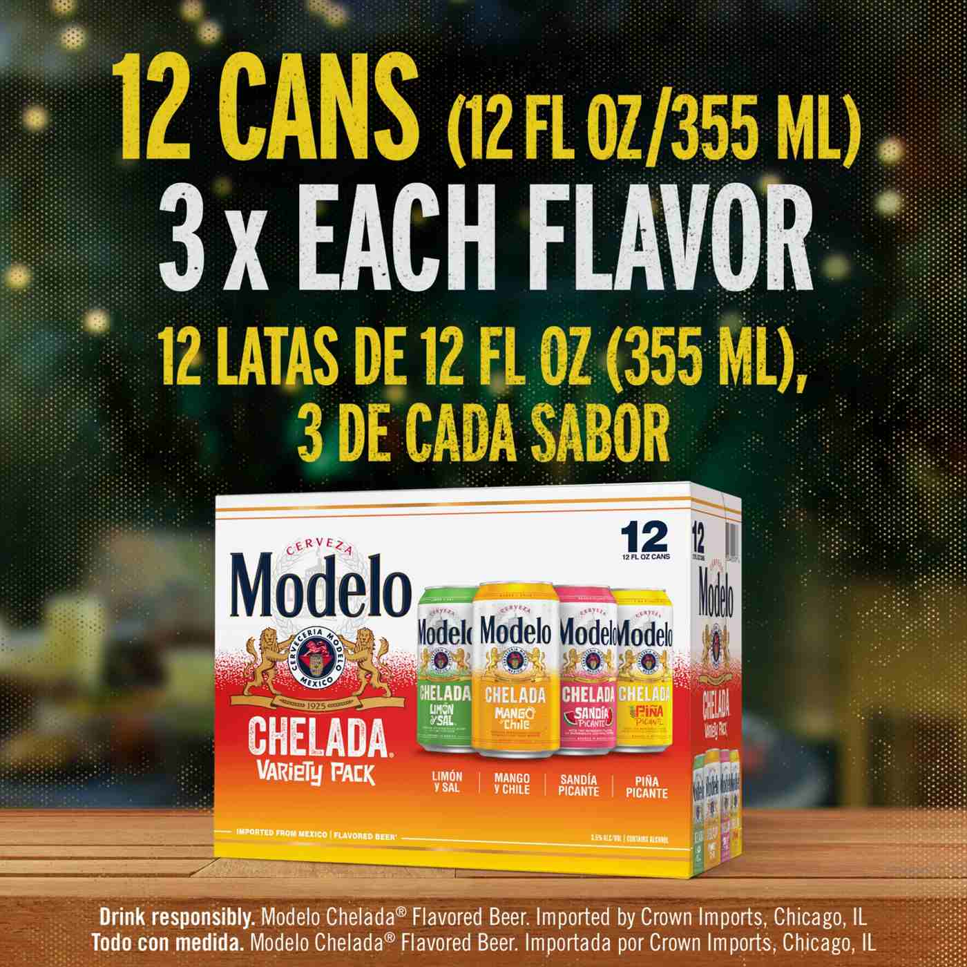 Modelo Chelada Variety Pack Mexican Import Flavored Beer 12 oz Cans, 12 pk; image 9 of 11