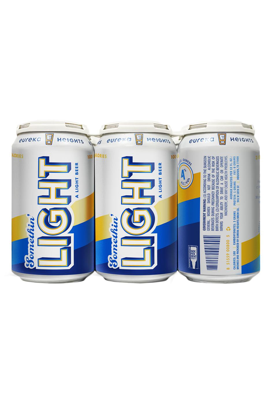 Eureka Heights Somethin' Light A Light Beer 12 oz Cans; image 2 of 2