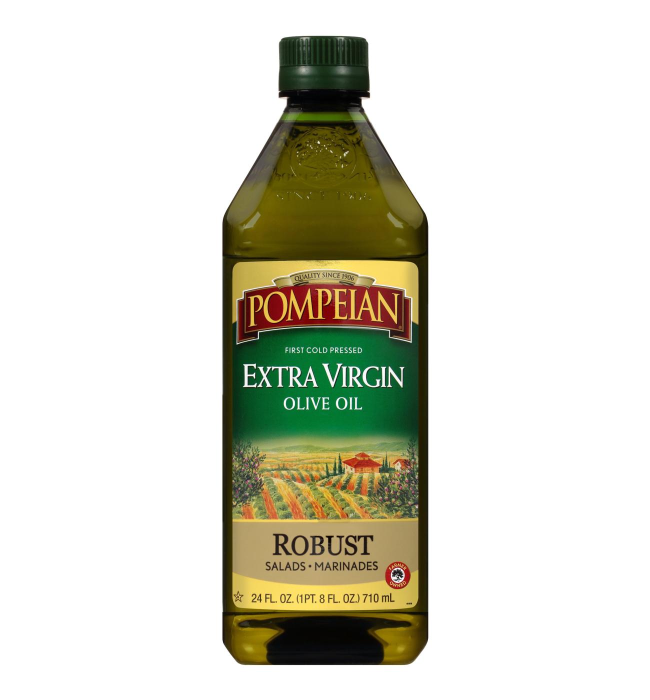Pompeian Robust Extra Virgin Olive Oil; image 1 of 2