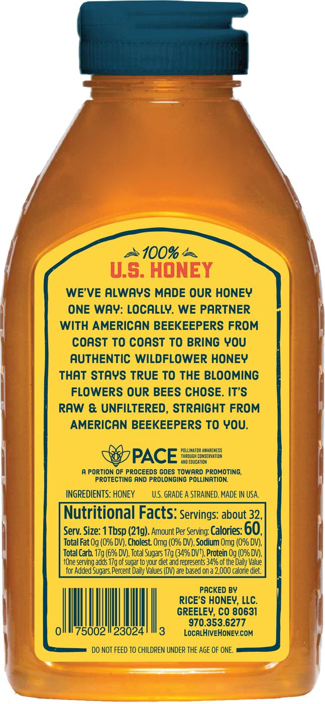 Local Hive Raw & Unfiltered Wildflower Honey; image 2 of 2