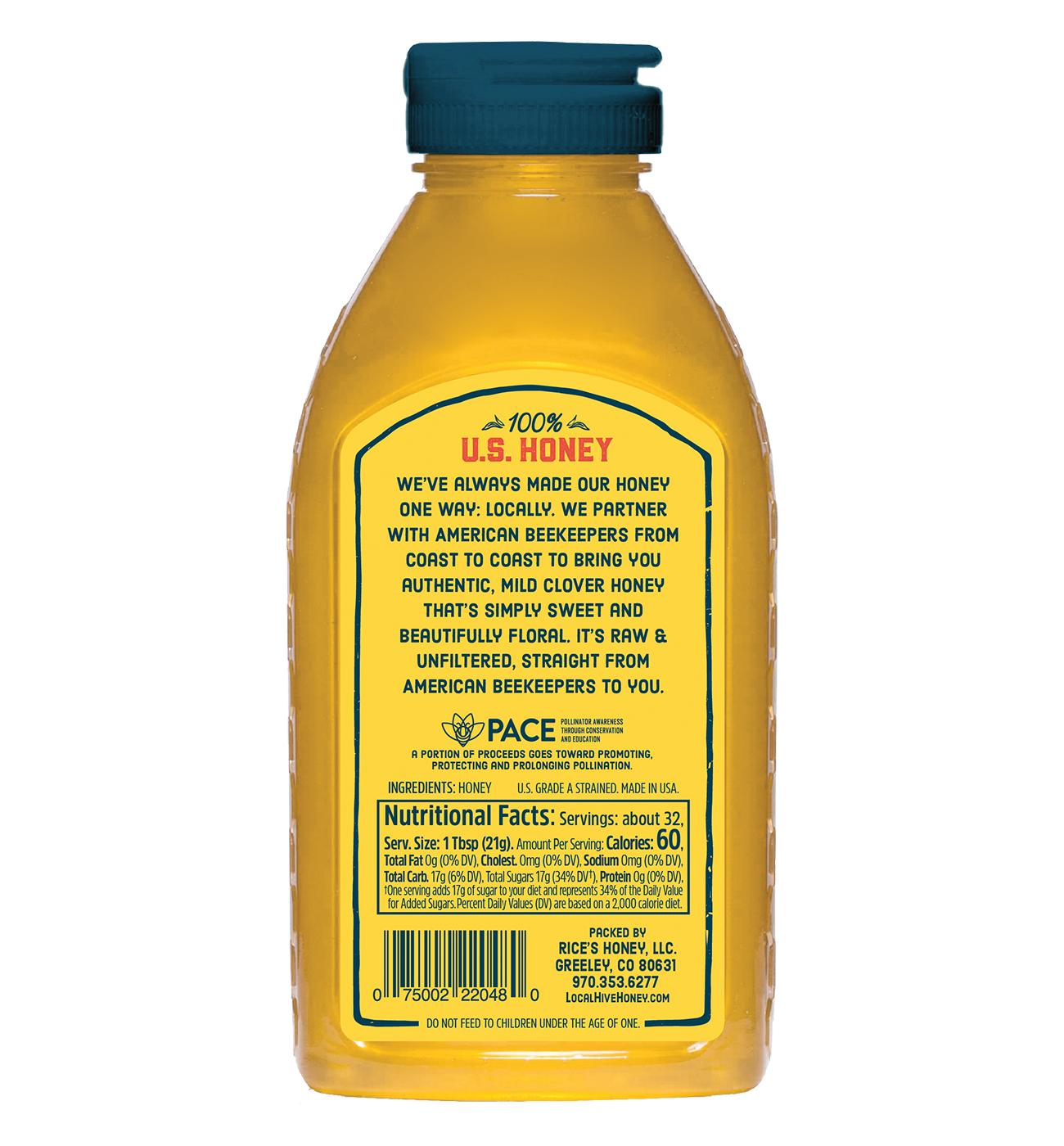 Local Hive Raw & Unfiltered Clover Honey; image 2 of 5