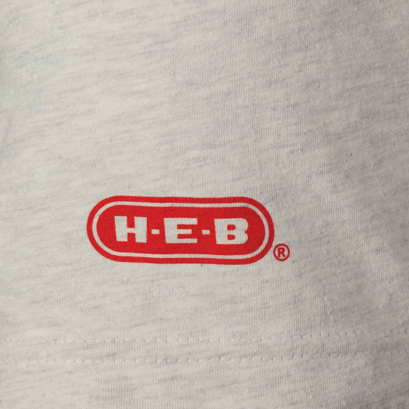 HEB Brand Shop Texas Original Retro Adult TShirt Heather Natural