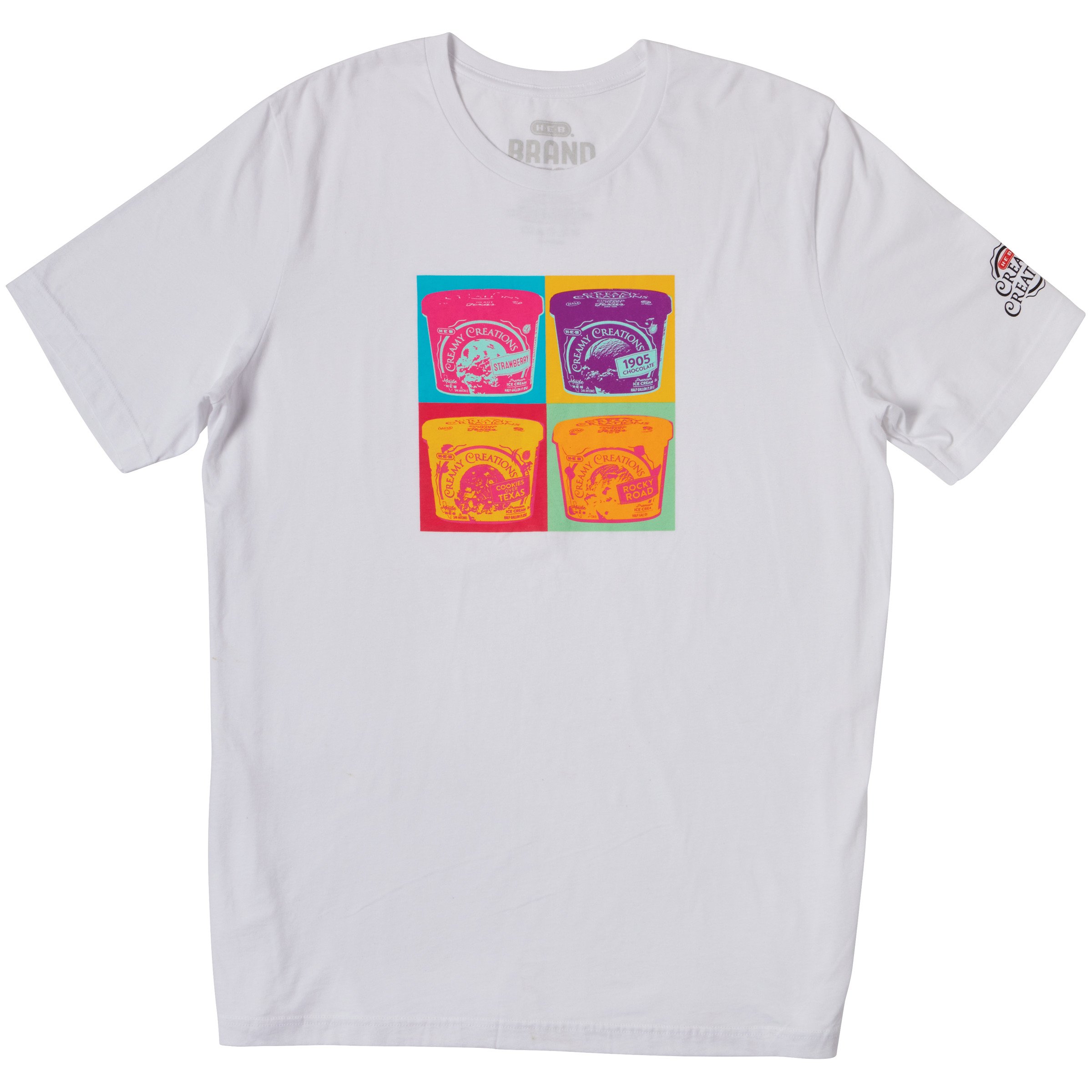 H-E-B Brand Shop Creamy Creations Adult T-Shirt - White - Shop Shirts ...