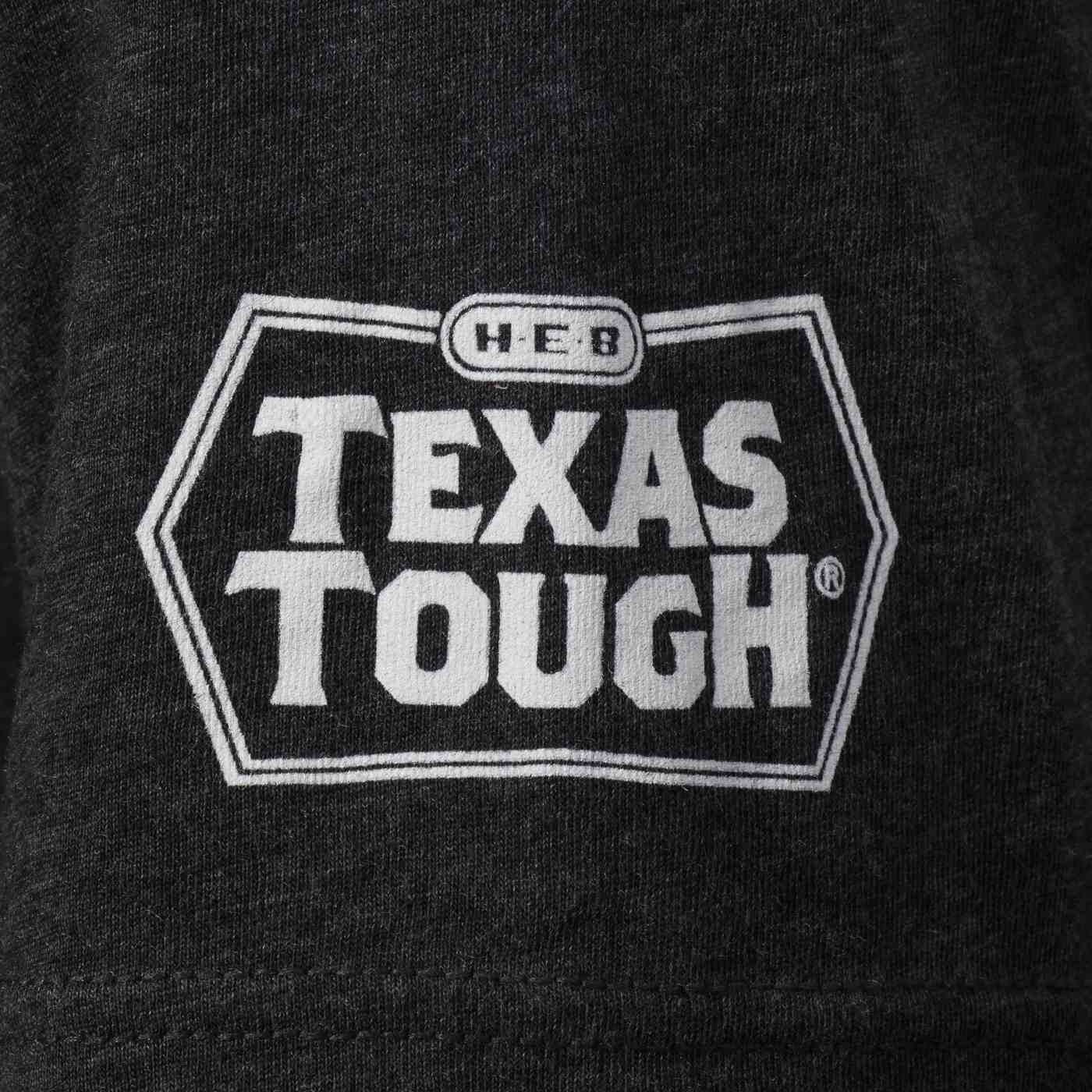 H-E-B Brand Shop Texas Tough Adult T-Shirt - Dark Gray
