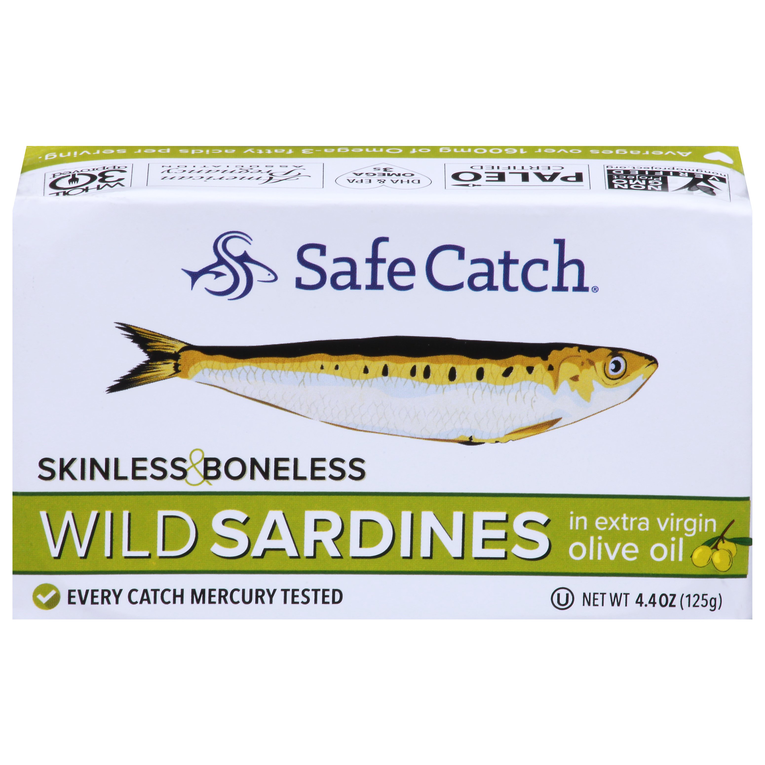 Safe Catch Skinless & Boneless Wild Sardines In Olive Oil Shop Seafood at HEB