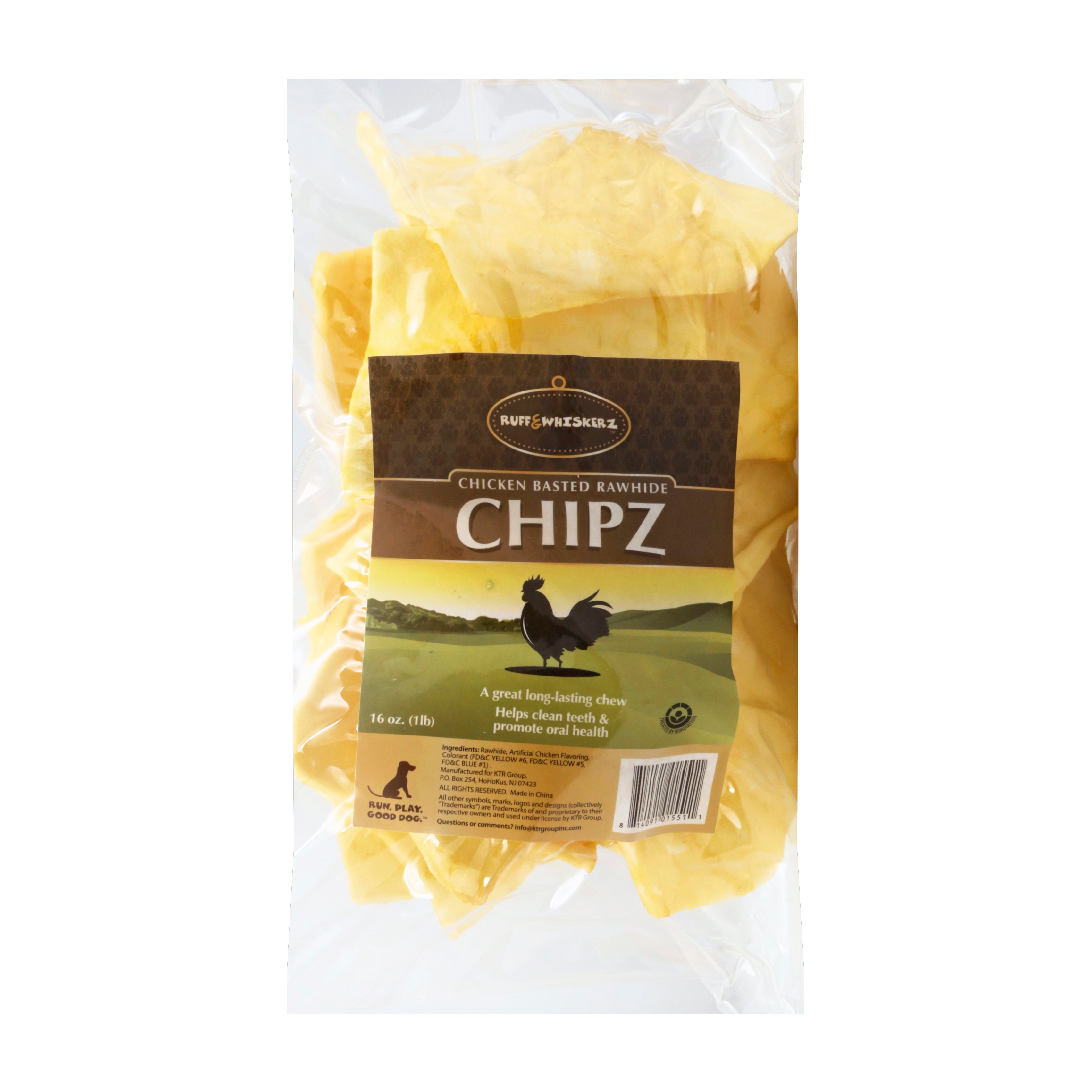 Ruff & Whiskerz Chicken Basted Rawhide Chips Shop Bones & Rawhides at