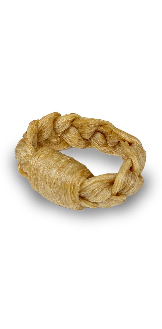 Harvest Moon Peanut Butter Puffed Braided Rings for Dogs; image 3 of 3