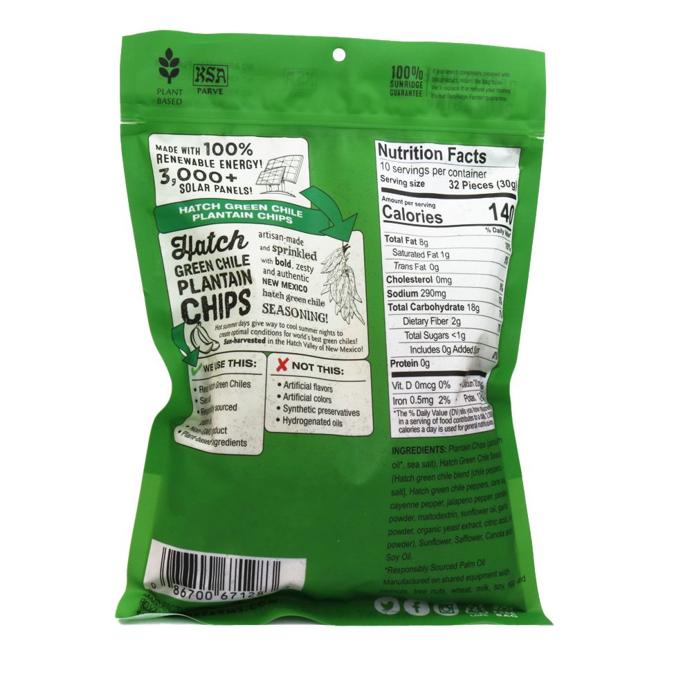 SunRidge Farms Hatch Green Chile Plantain Chips - Shop Trail Mix At H-E-B