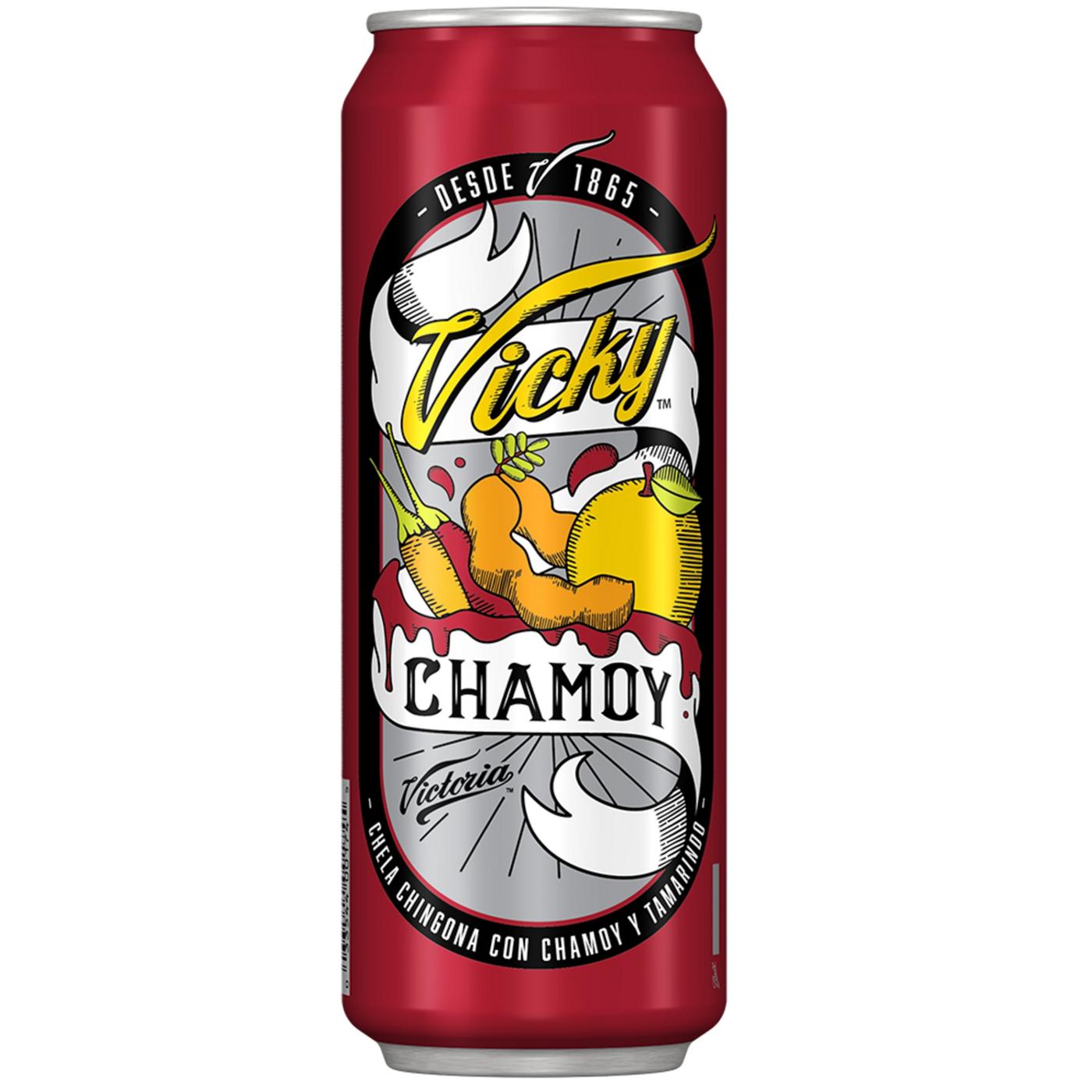 Victoria Vicky Chamoy Mexican Flavored Beer 24 oz Can; image 1 of 9