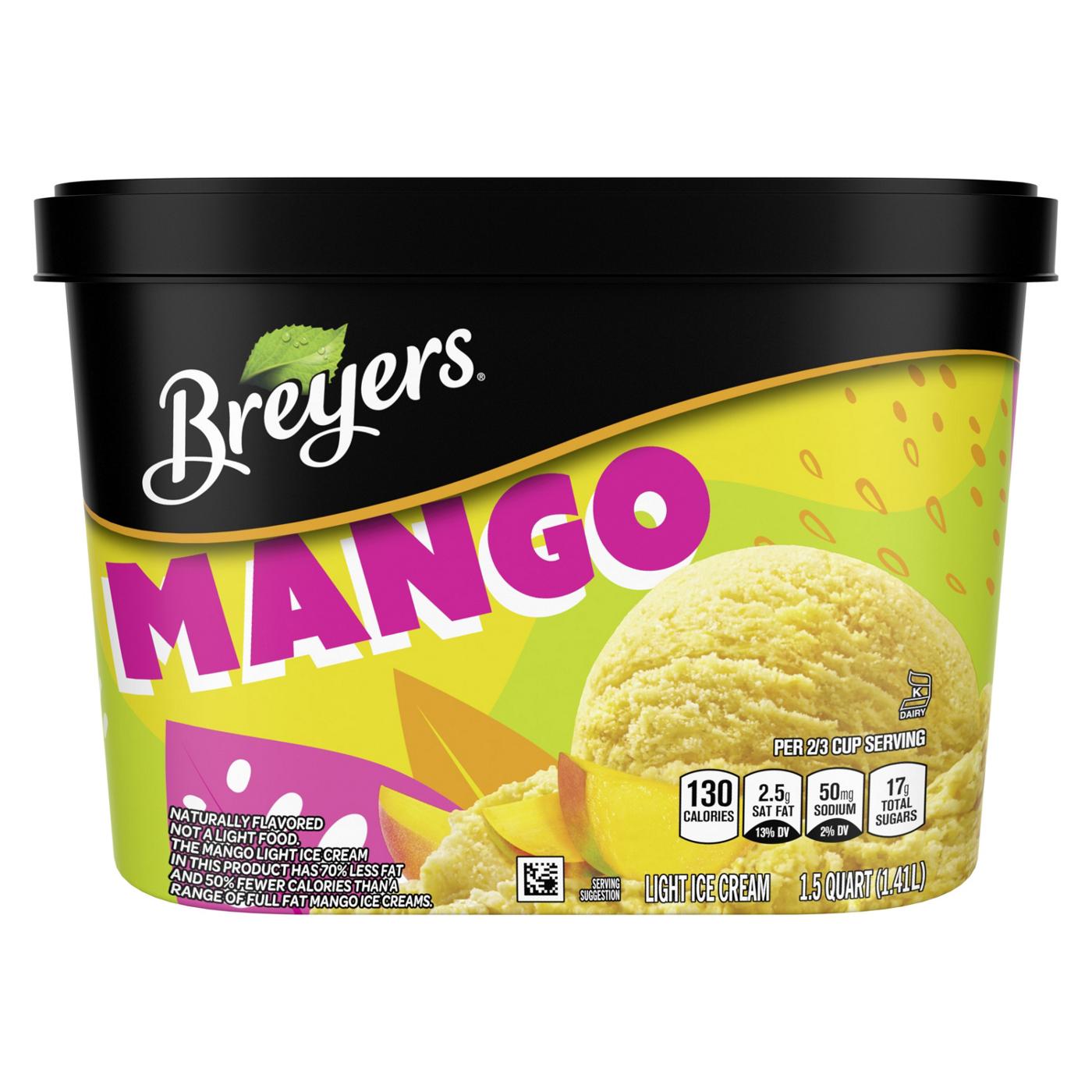 Breyers Light Ice Cream Mango; image 1 of 4