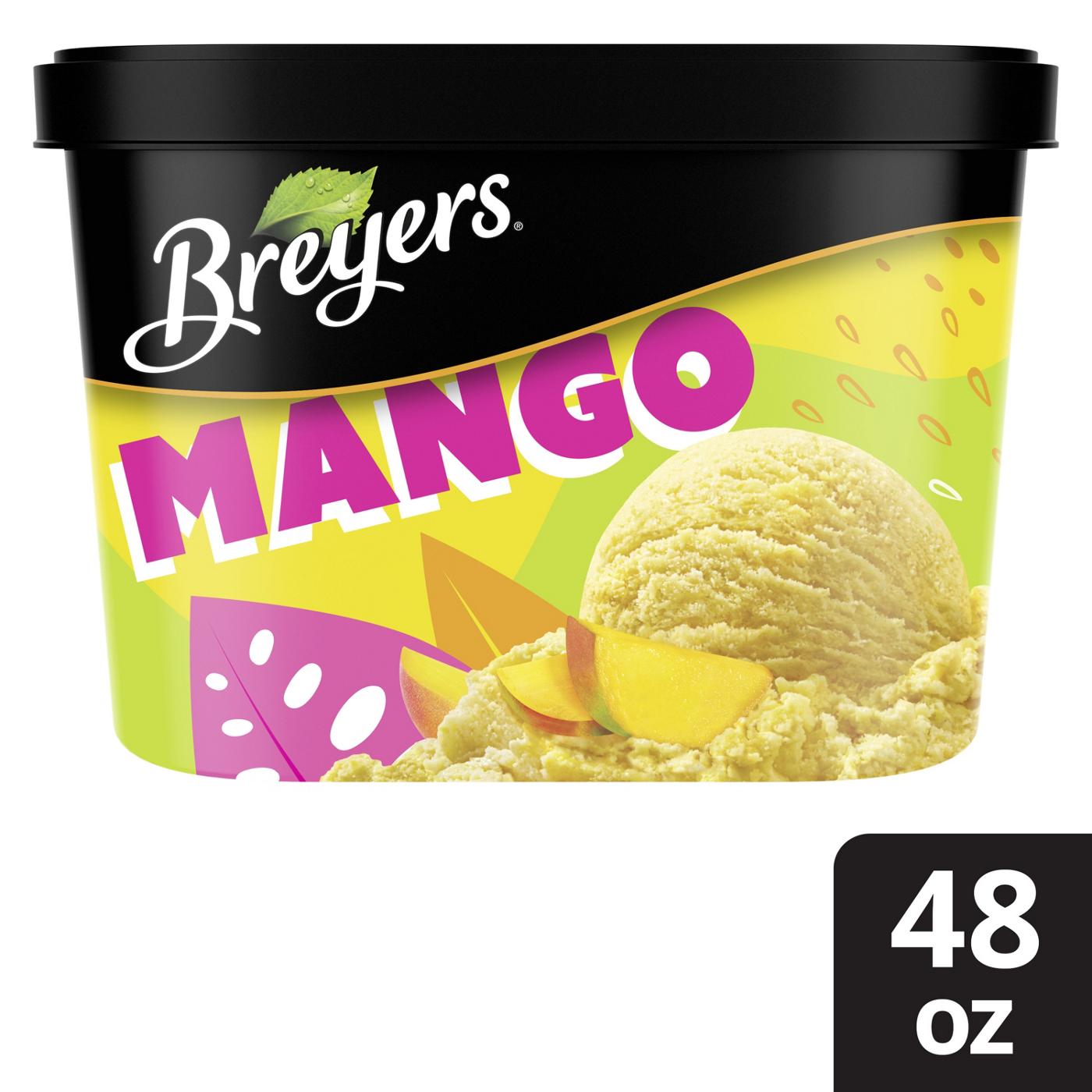 Breyers Light Ice Cream Mango; image 2 of 4