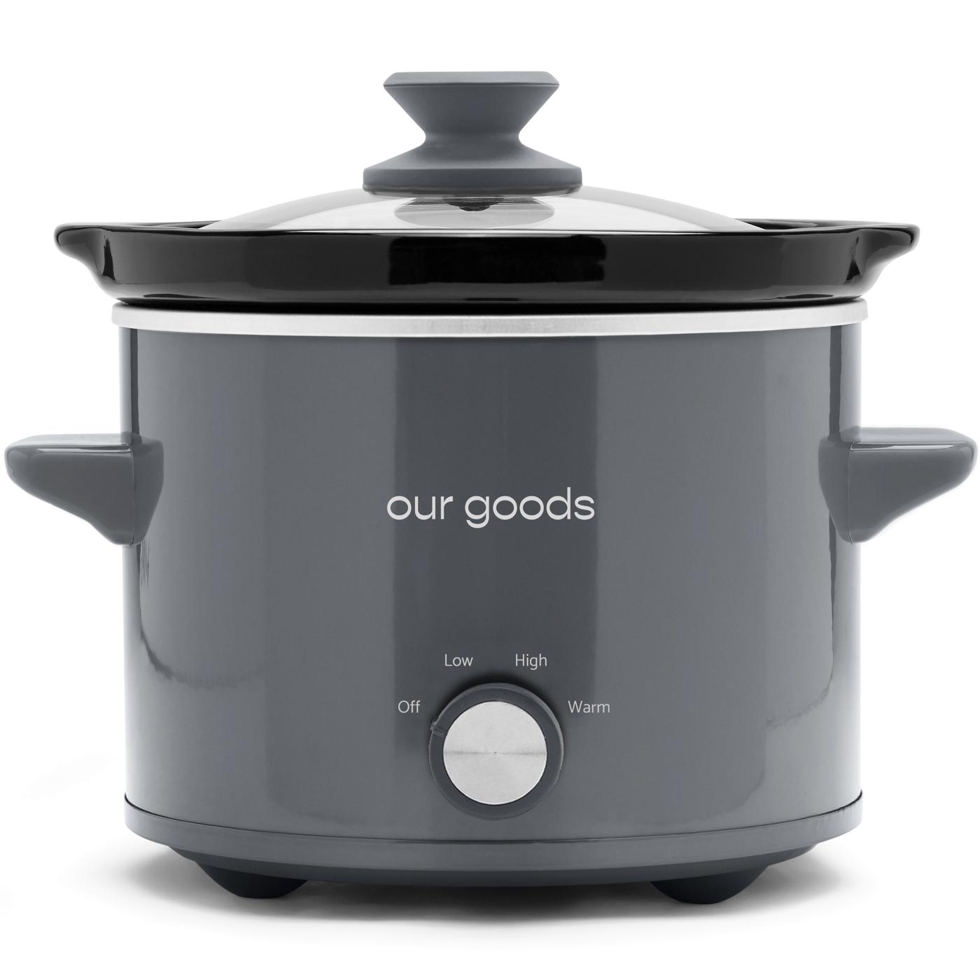 our goods Slow Cooker Pebble Gray Shop Cookers & roasters at HEB