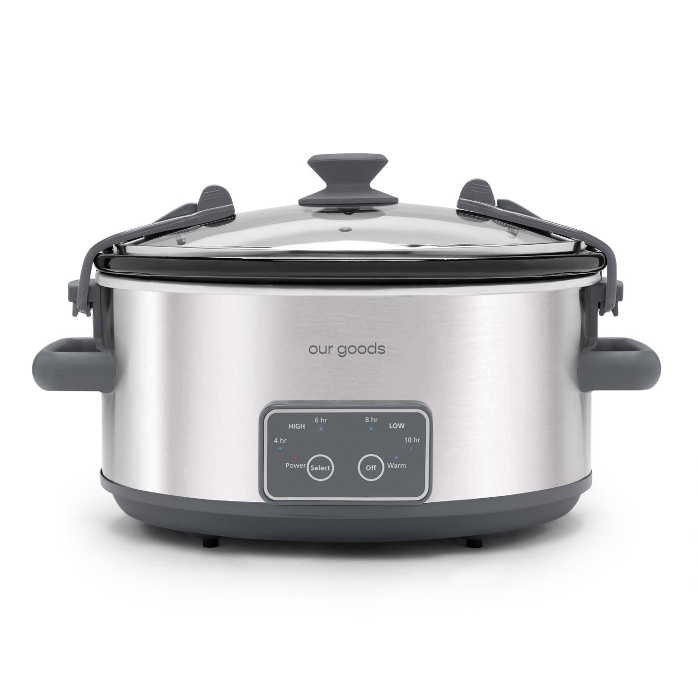 6 Qt. Digital Stainless Steel Slow Cooker