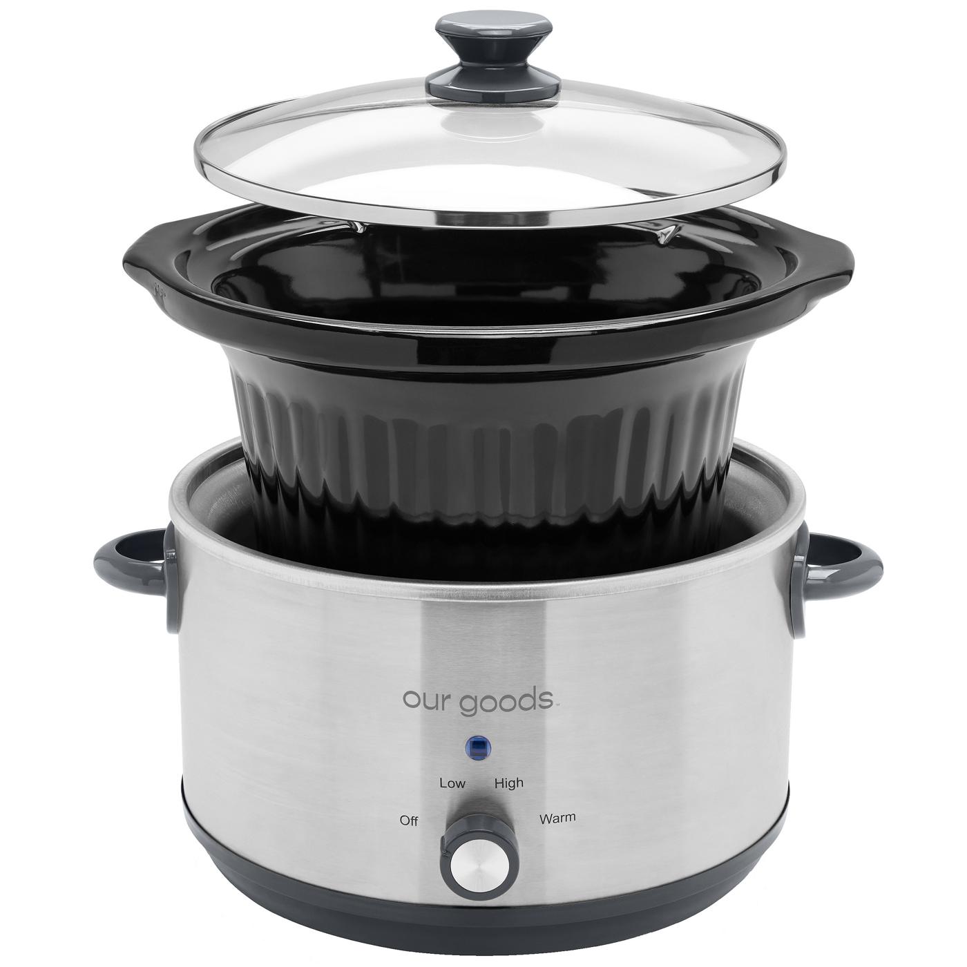 our goods Slow Cooker - Stainless Steel; image 2 of 3