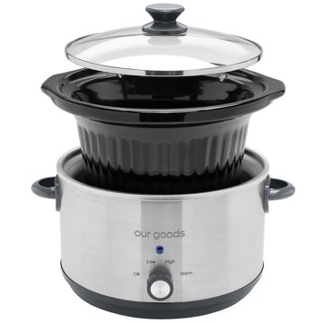 our goods Slow Cooker - Stainless Steel, 4.5 qt