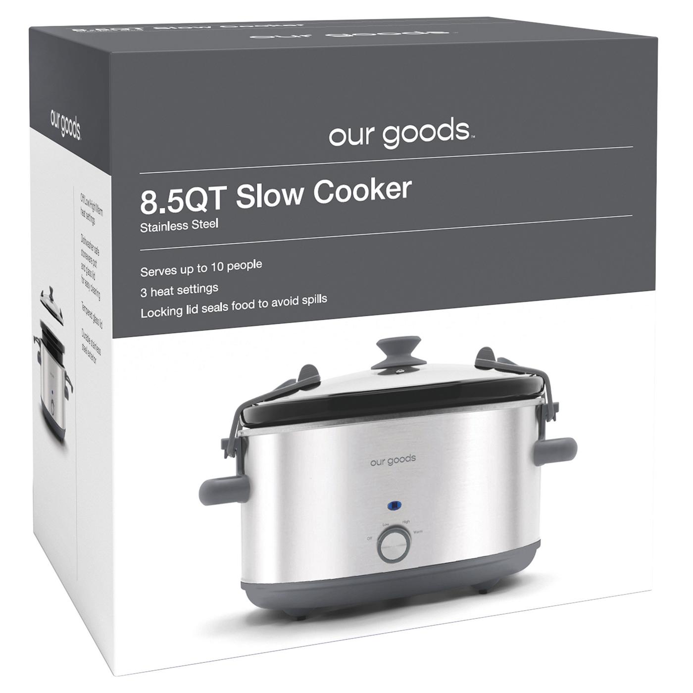our goods Slow Cooker - Stainless Steel; image 3 of 3