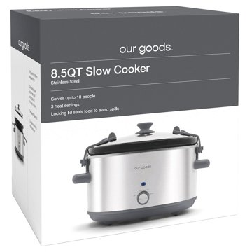 our goods Slow Cooker - Stainless Steel, 8.5 qt