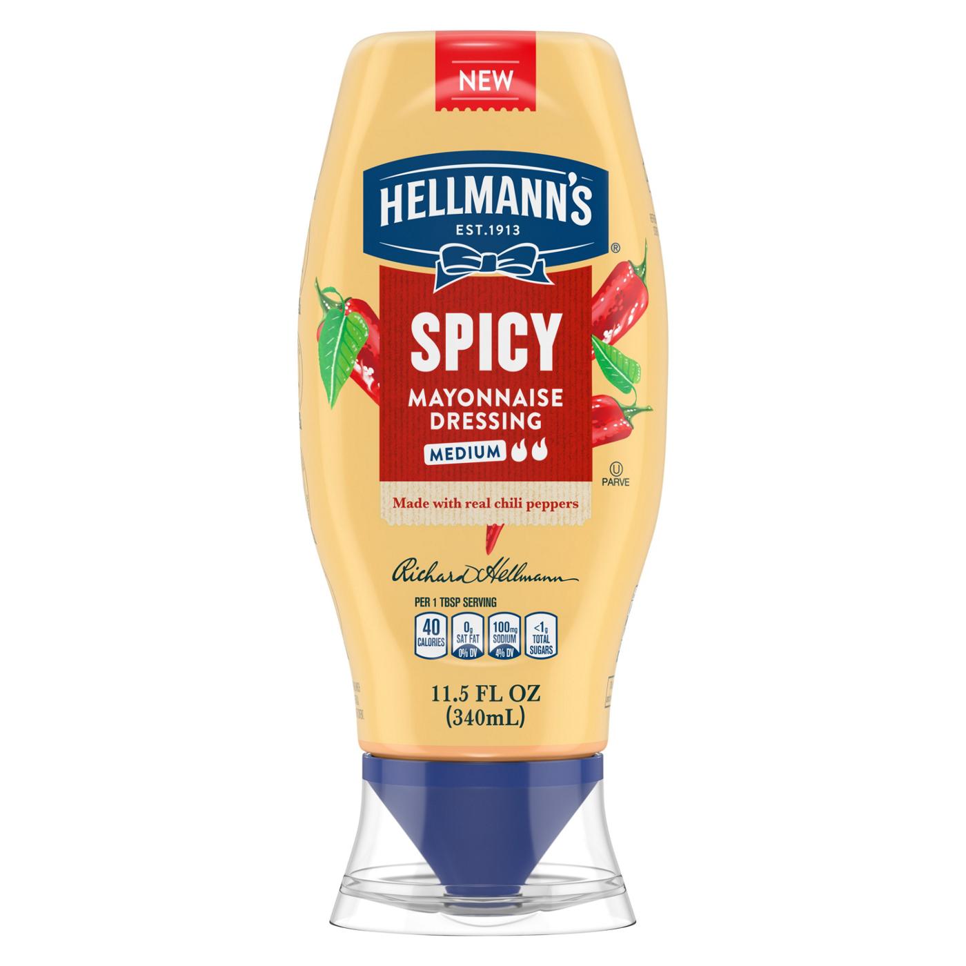 Hellmann's Medium Spicy Mayonnaise Dressing; image 1 of 5
