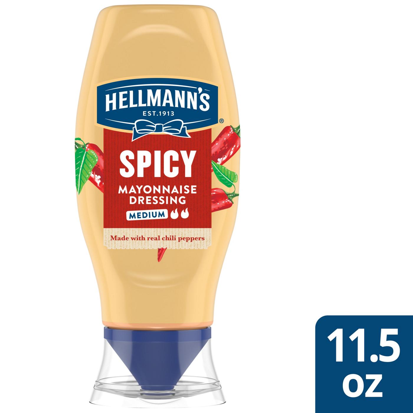 Hellmann's Medium Spicy Mayonnaise Dressing; image 2 of 5