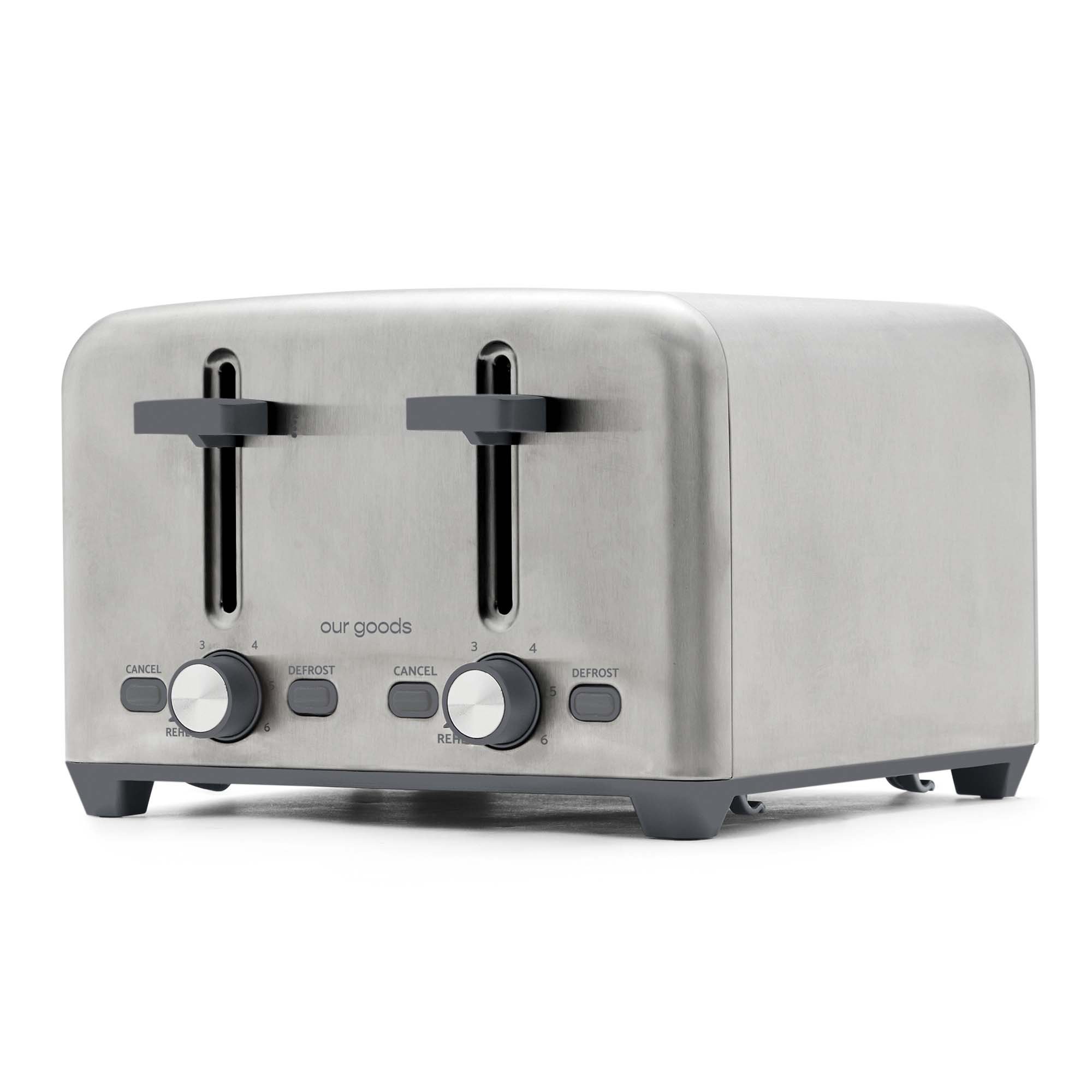 our goods 4 Slice Toaster Stainless Steel Shop Toasters at HEB