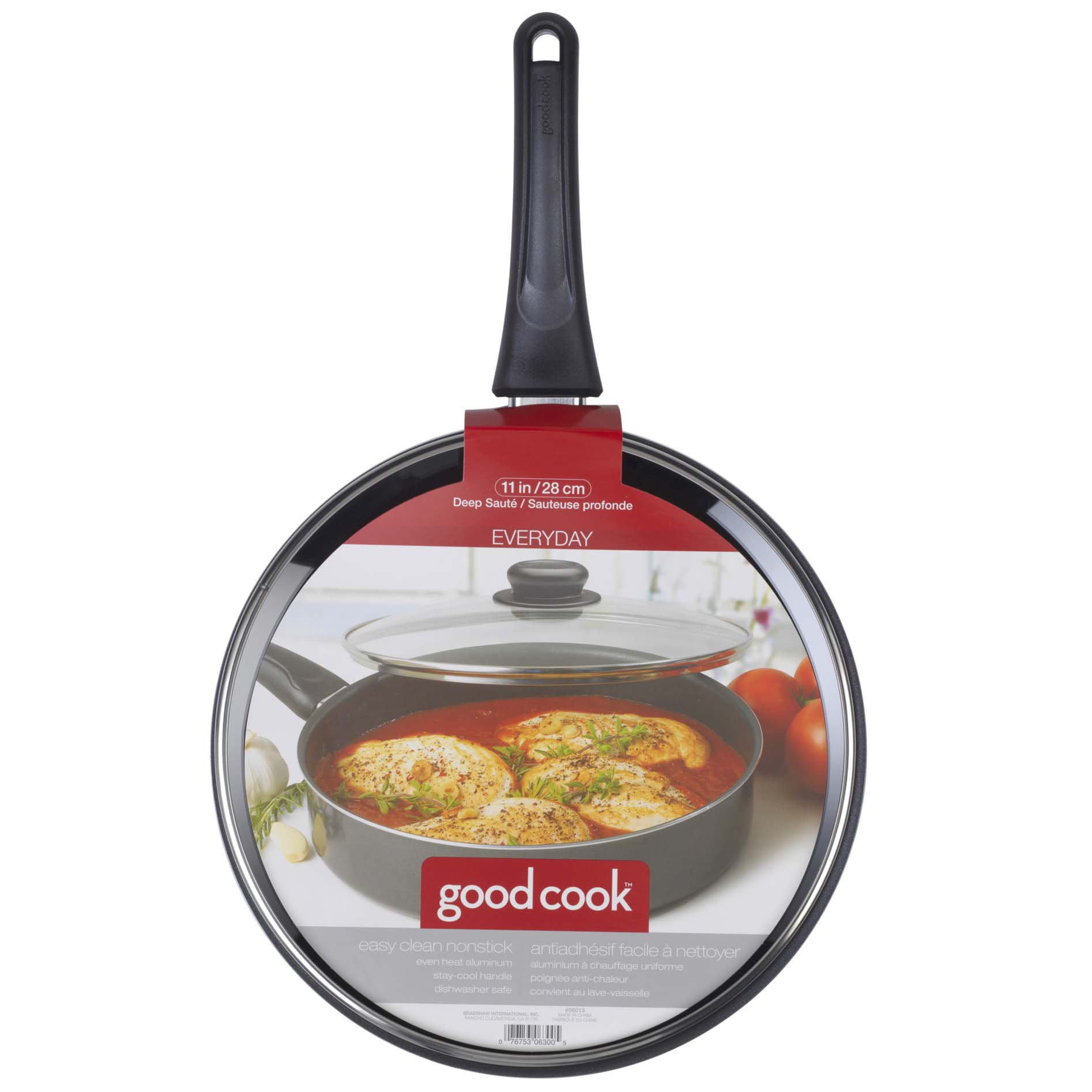 Good Cook Everyday Nonstick Deep Saute Pan with Glass Lid Shop Stock