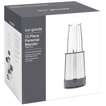 our goods Personal Blender - Pebble Gray, 10 pc
