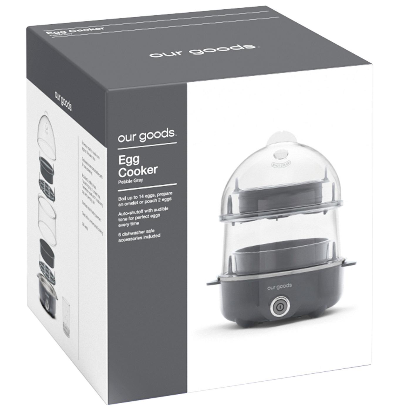 our goods Egg Cooker - Pebble Gray; image 3 of 3