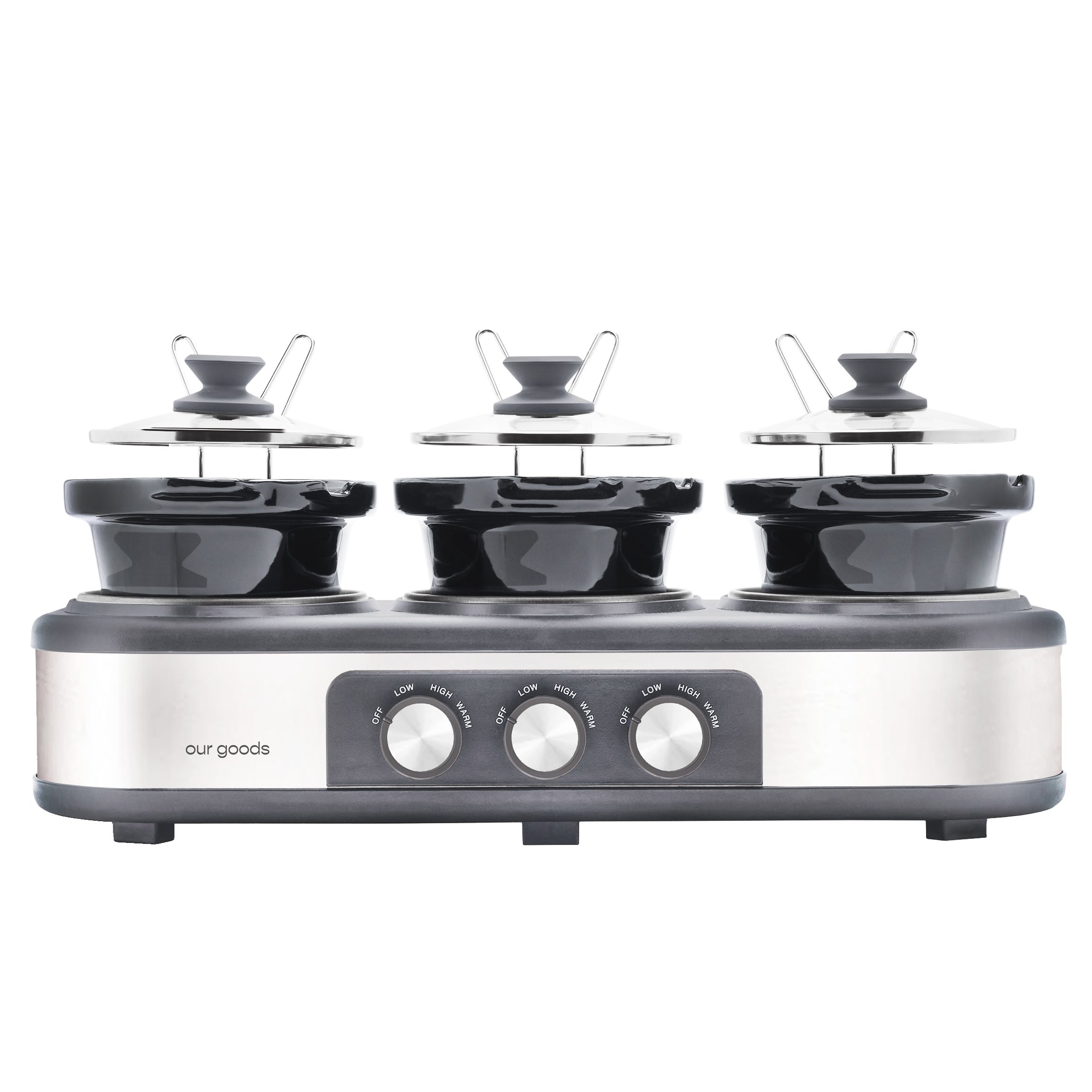 our goods Triple Slow Cooker - Stainless Steel - Shop  display picture 1