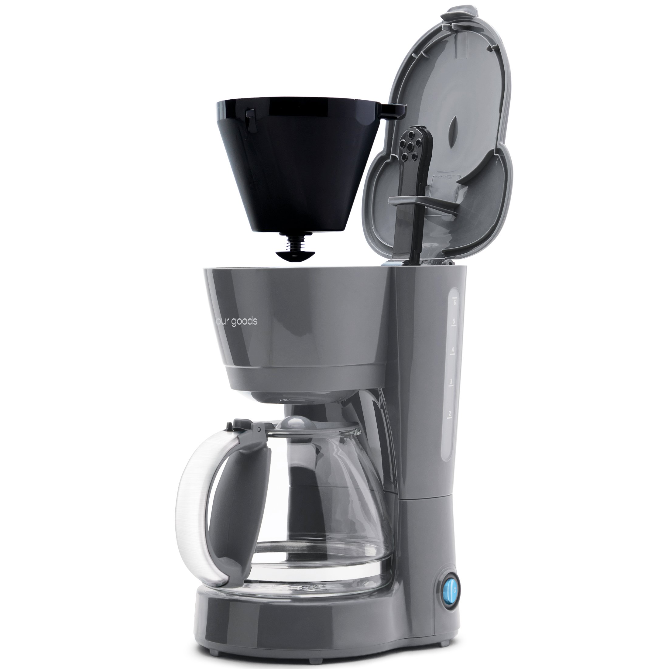 our goods Single Serve Coffee Maker - Pebble Gray - Shop Coffee Makers at  H-E-B