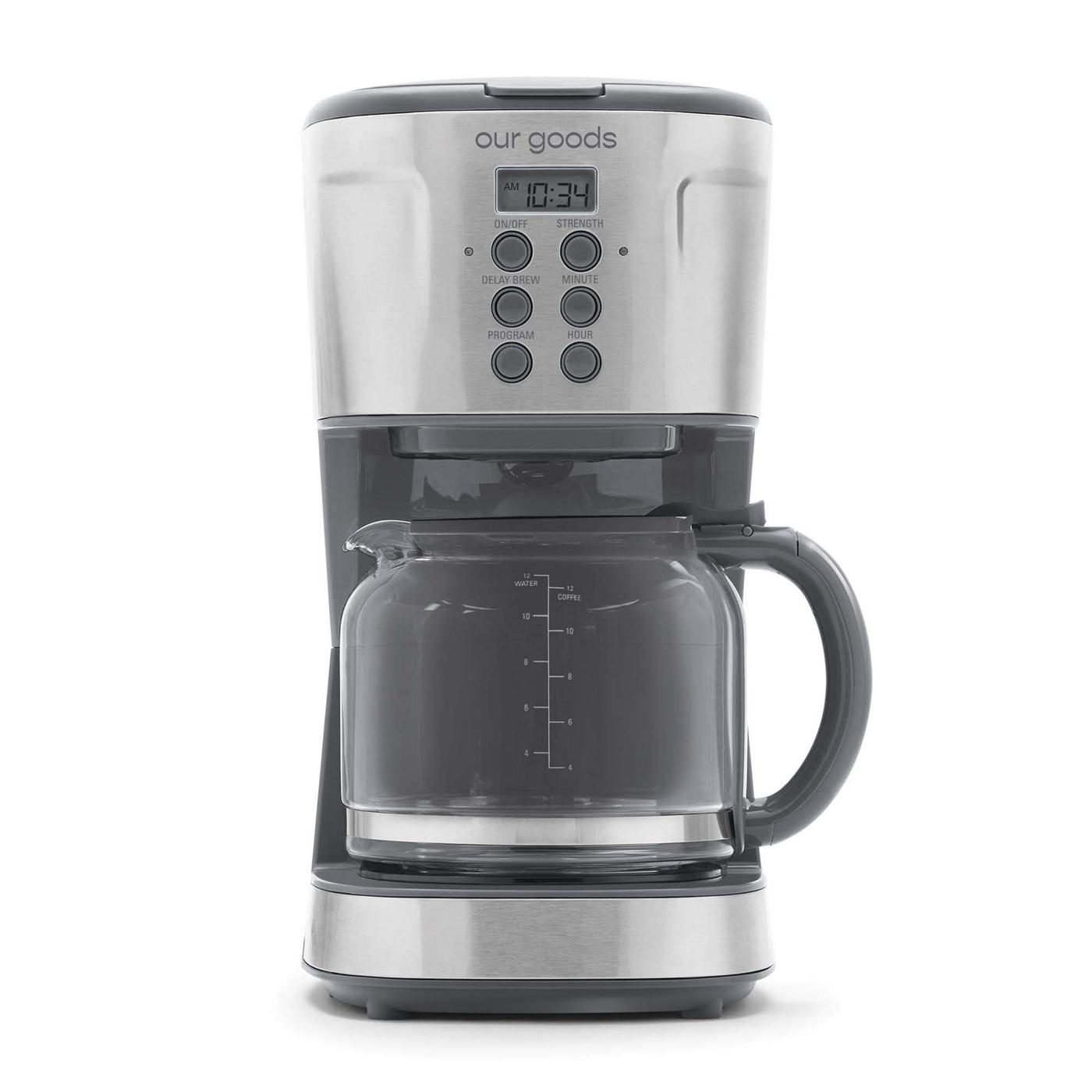 our goods Programmable Coffee Maker - Pebble Gray; image 1 of 5
