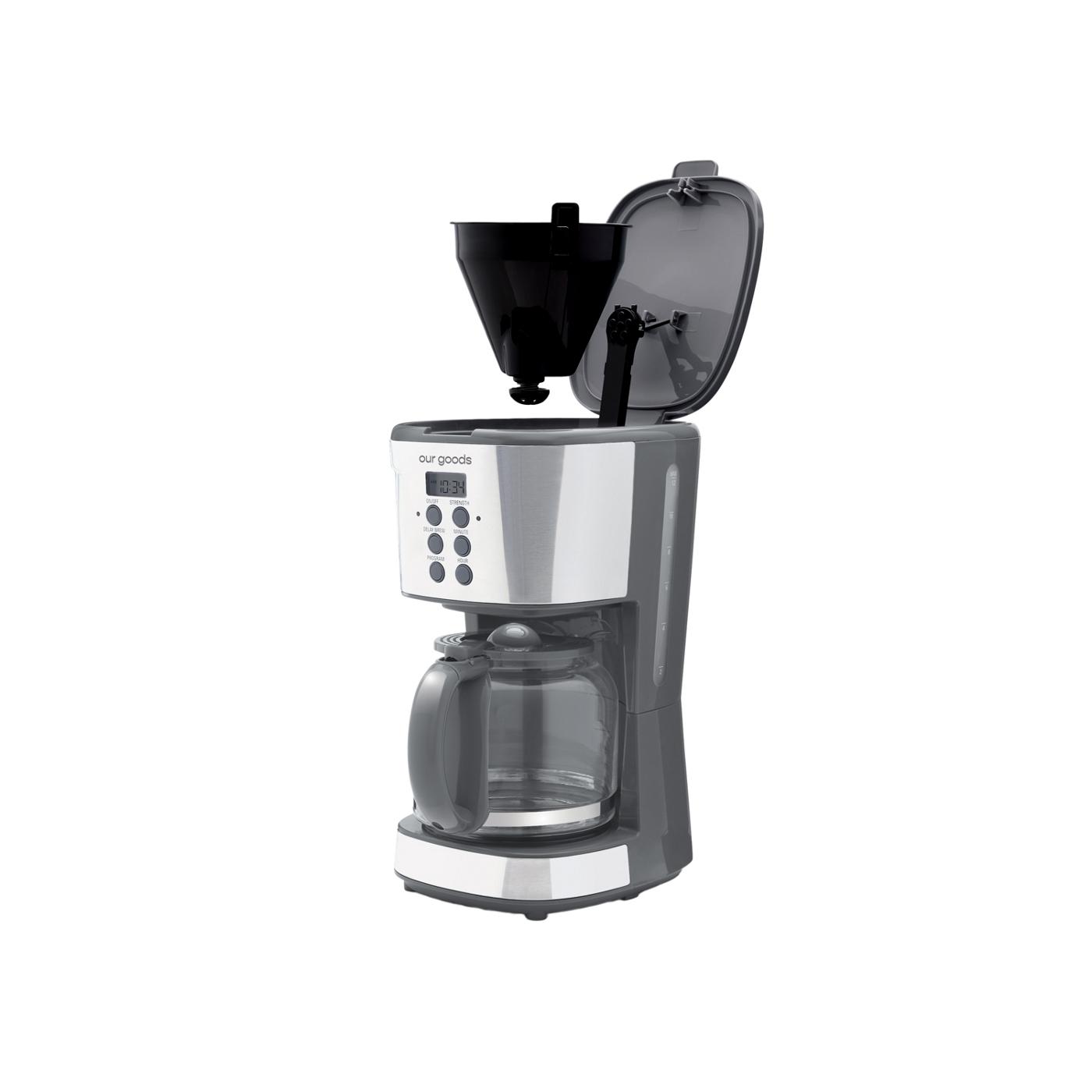 our goods Programmable Coffee Maker - Pebble Gray; image 3 of 5