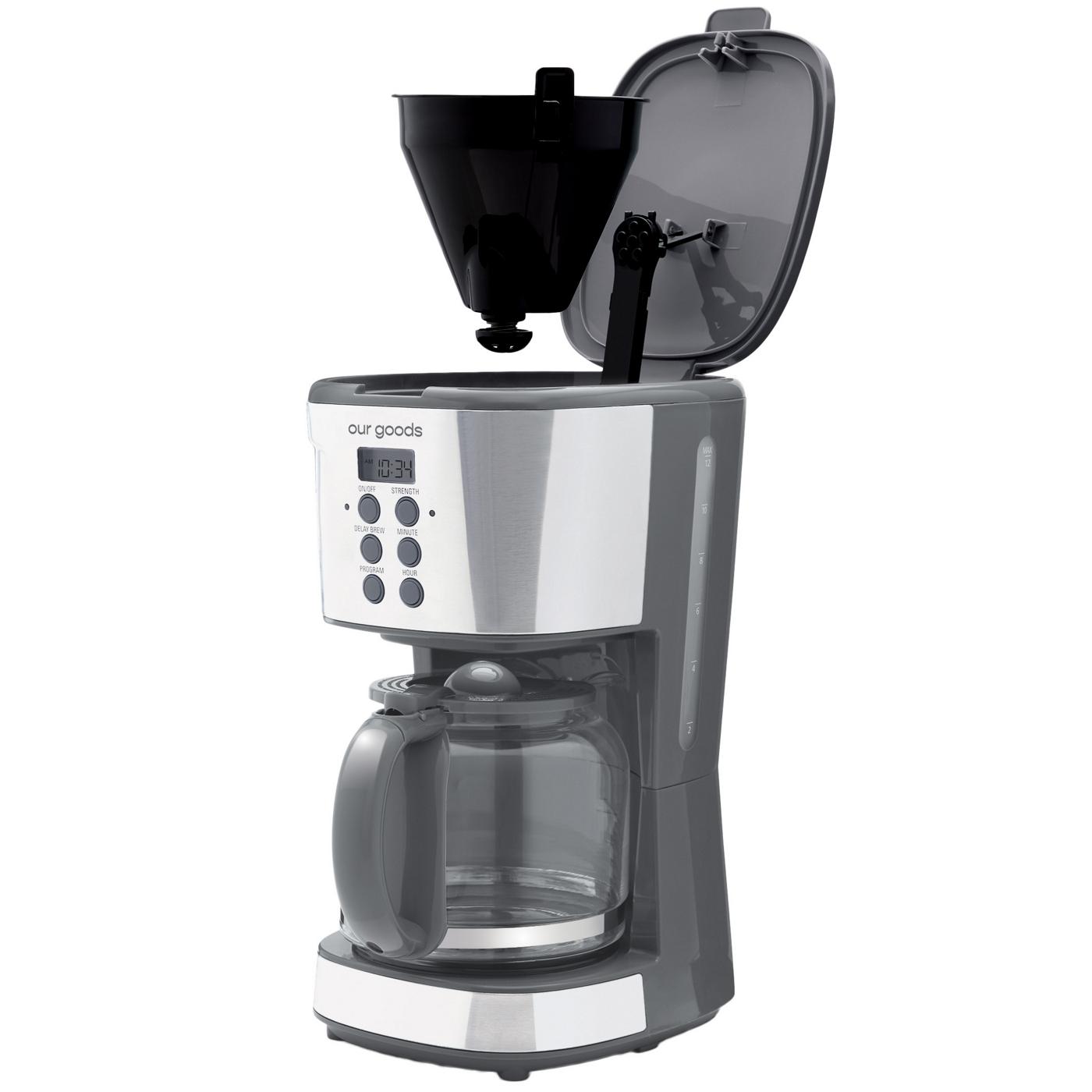 our goods Programmable Coffee Maker - Pebble Gray; image 5 of 5