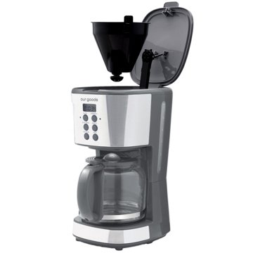 our goods Programmable Coffee Maker - Pebble Gray, 12 cup
