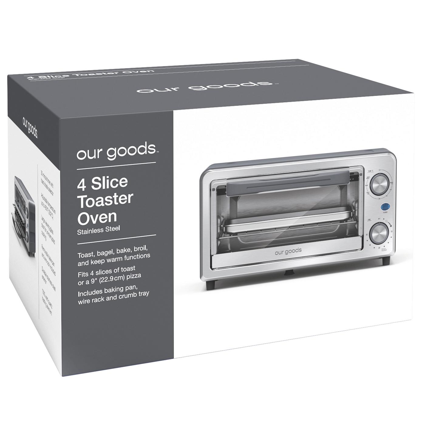 4-Slice Gray Toaster Oven