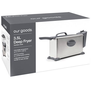 our goods Deep Fryer - Stainless Steel, 3.5 L