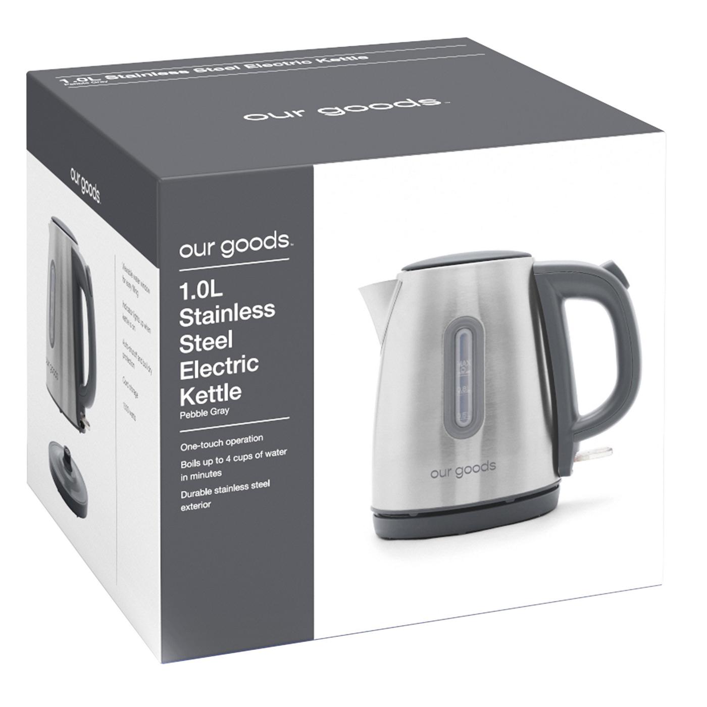 our goods Stainless Steel Water Kettle - Pebble Gray; image 2 of 4